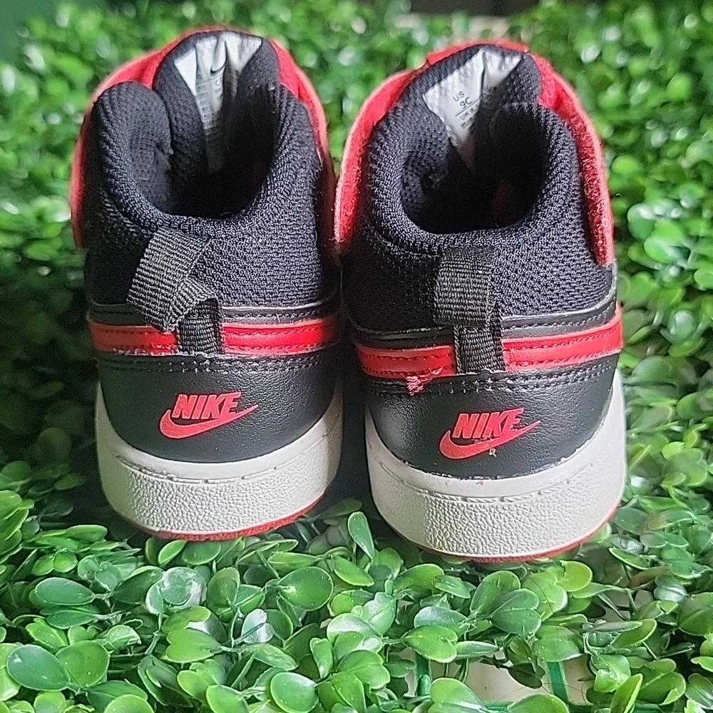 Nike Kids' Black and Red High-Top Sneakers - Picture 2 of 5